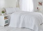 L'essentiel linge de maison Sábana doble de piqué blanca